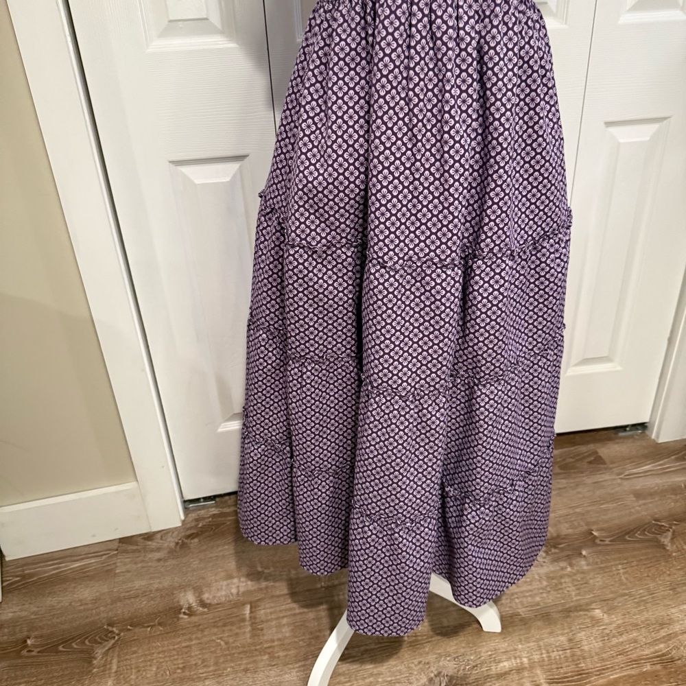 Hill House Home, The Nap Dress Purple Floral Smocked Midi Dress,  Size Small EUC - Picture 4 of 11